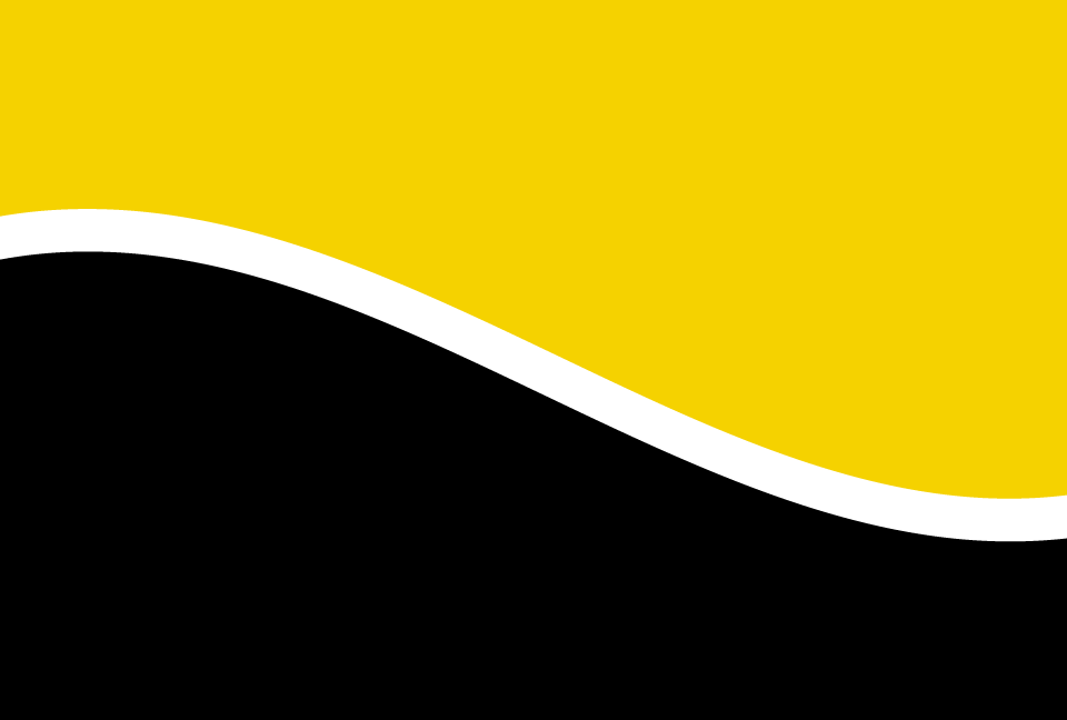 黄色と黒色を曲線で分けた背景素材