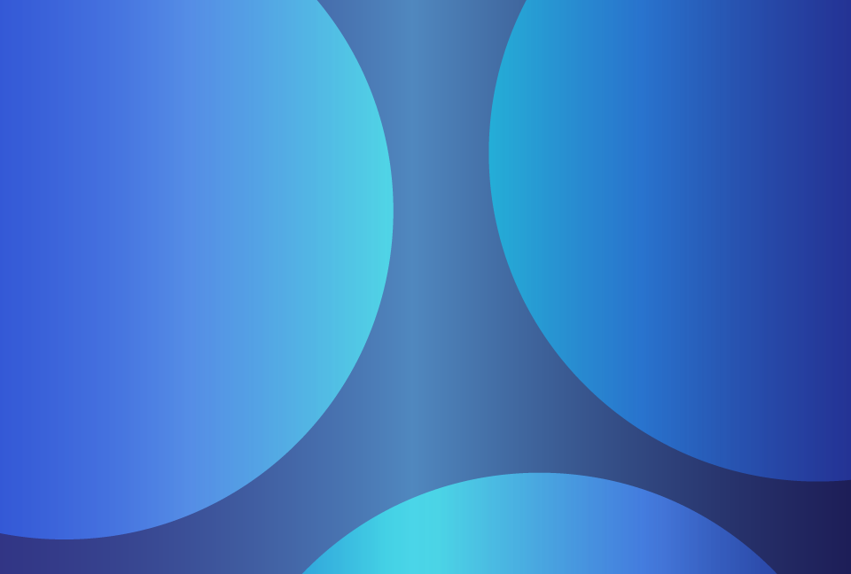 大きい円が3つの青色の背景素材