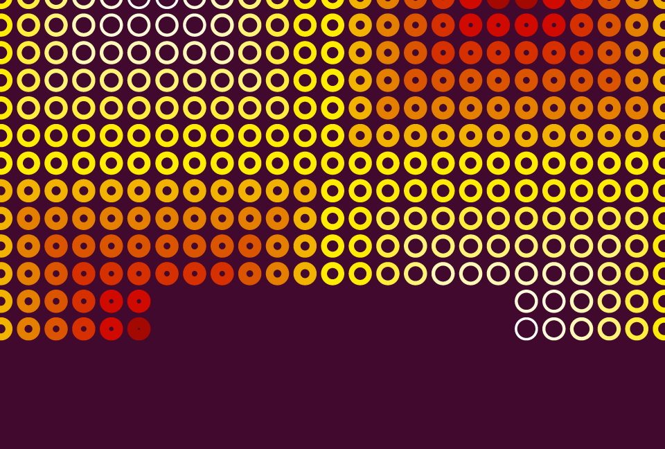 円でグラデーションを表現した赤茶色の背景素材