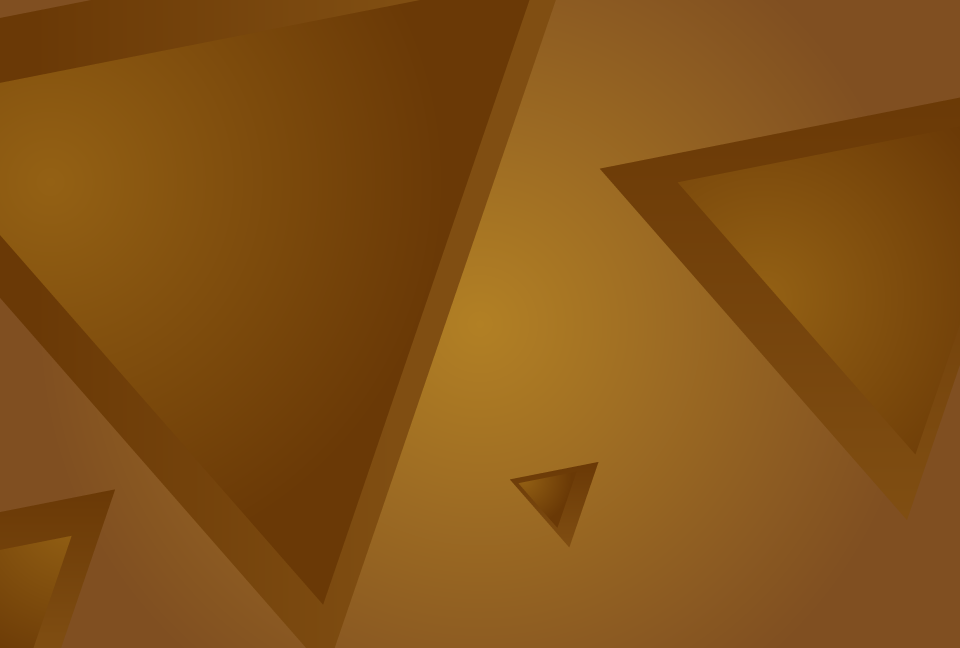 茶色の三角形を散りばめたチョコレート色の背景素材