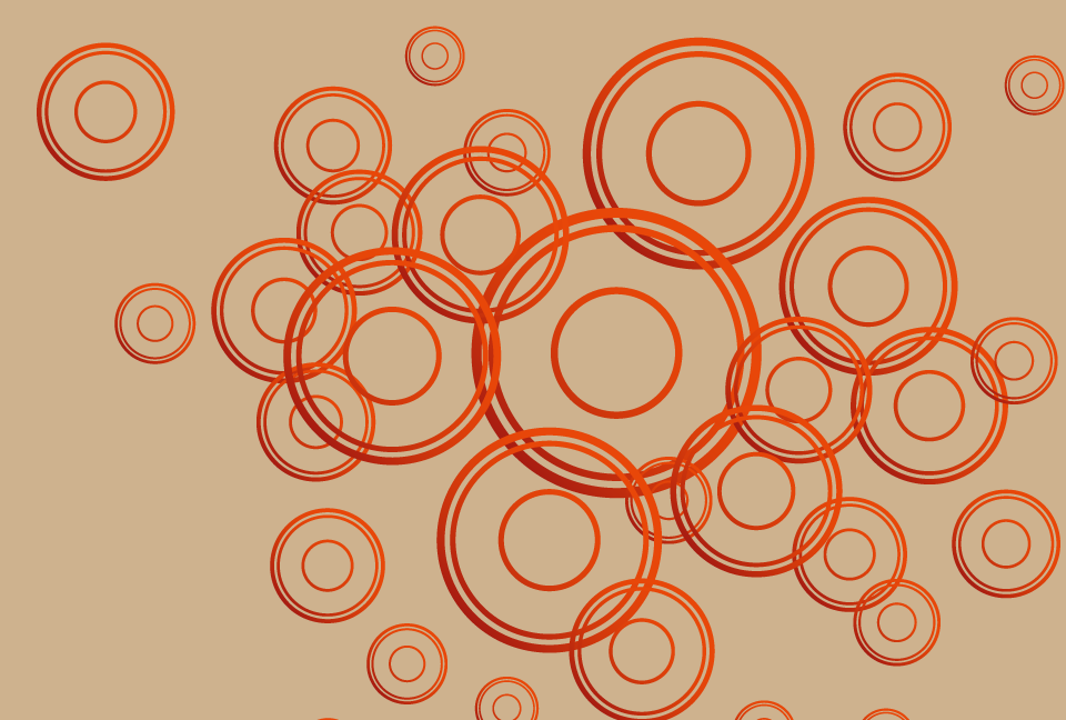 �ԐF�̓�d���̉~���U��΂߂��x�[�W���F�̔w�i�f��