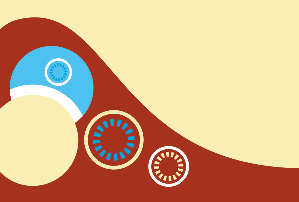 �ԉ΂̂悤�Ȗ͗l�̒��F�ƃN���[���F�̔w�i�f��