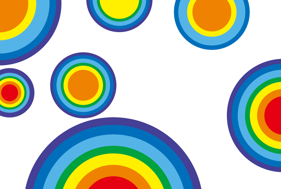 �J���t���ȉ~���U��΂�w�i�f��