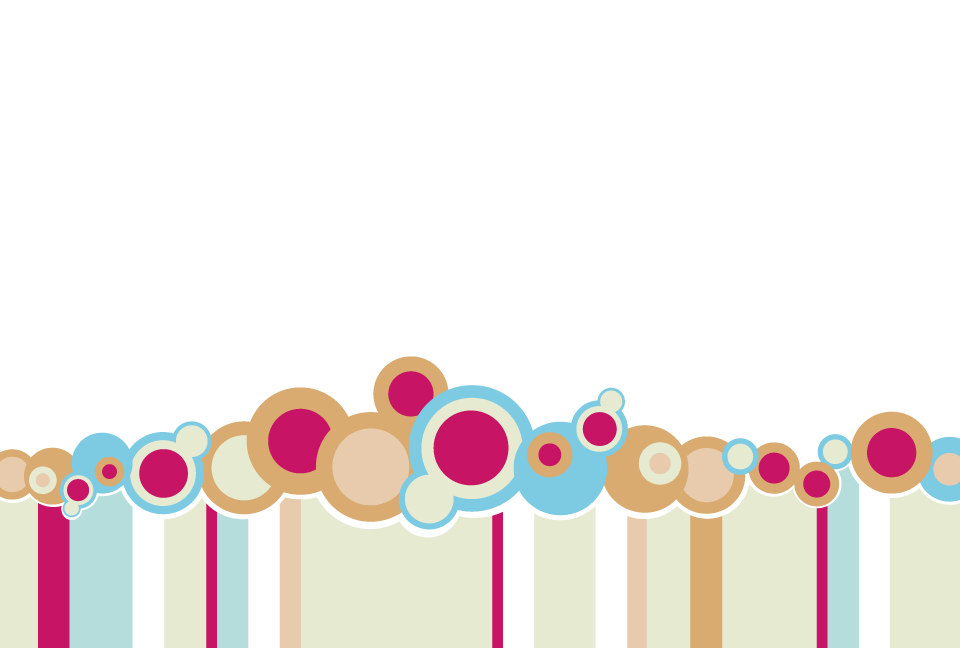 �J���t���ȃ{�[�_�[�Ɖ~�̔w�i�f��