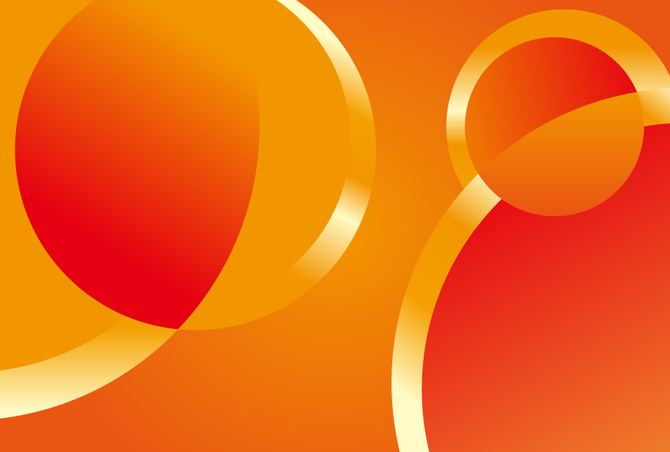 �I�����W�F�̉~���d�˂��􉽊w�͗l���̃I�����W�F�̔w�i�f��