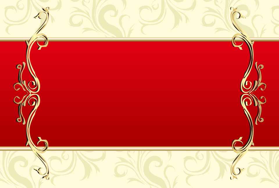 高級なゴールドフレームの赤色の背景素材