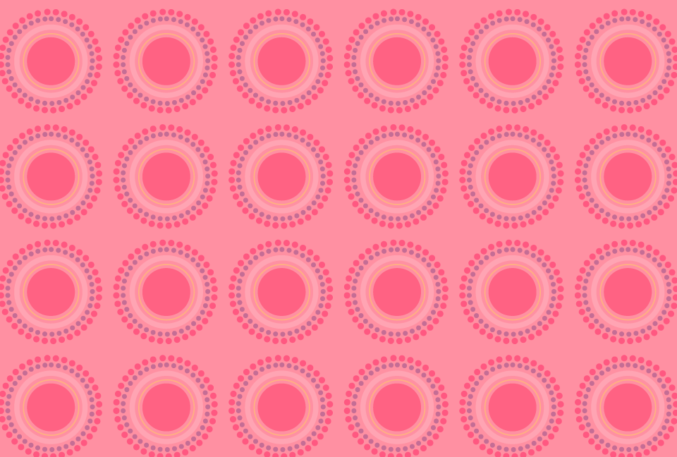 円の幾何学模様の薄ピンクの背景素材
