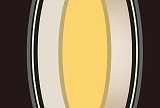 黄色の楕円形の黒色の背景素材