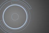 線で描いた機械的な円の模様のグレーの背景素材