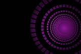 紫の立体的な円柱のような黒色の背景素材