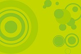 黄緑色の円を色々重ねたイエローグリーンの背景素材