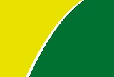 原色の黄色と緑色で斜めに分割した背景素材