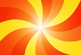 黄色と赤色の放射状の線のオレンジの背景素材