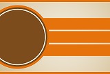 茶色の円とオレンジ色の線の背景素材