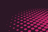 マゼンタの楕円を立体的に並べた紫色の背景素材