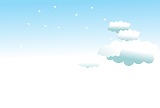 雲と青空の白色の背景素材