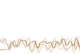 オレンジ色のランダムの線の白色の背景素材