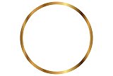 金色の円のフレーム枠の白色の背景素材