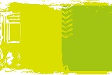 黄色と黄緑色のレトロな背景素材