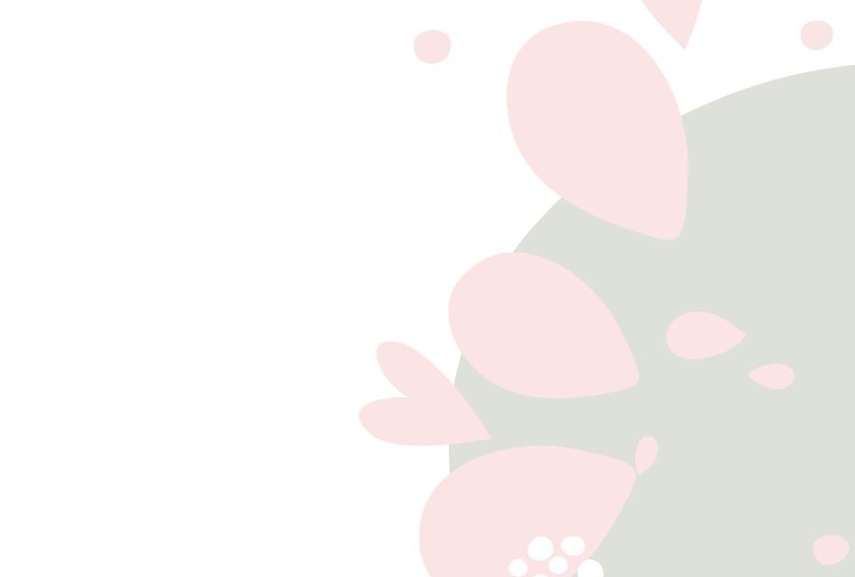 桜色の水滴が流れ出るような白色の背景素材