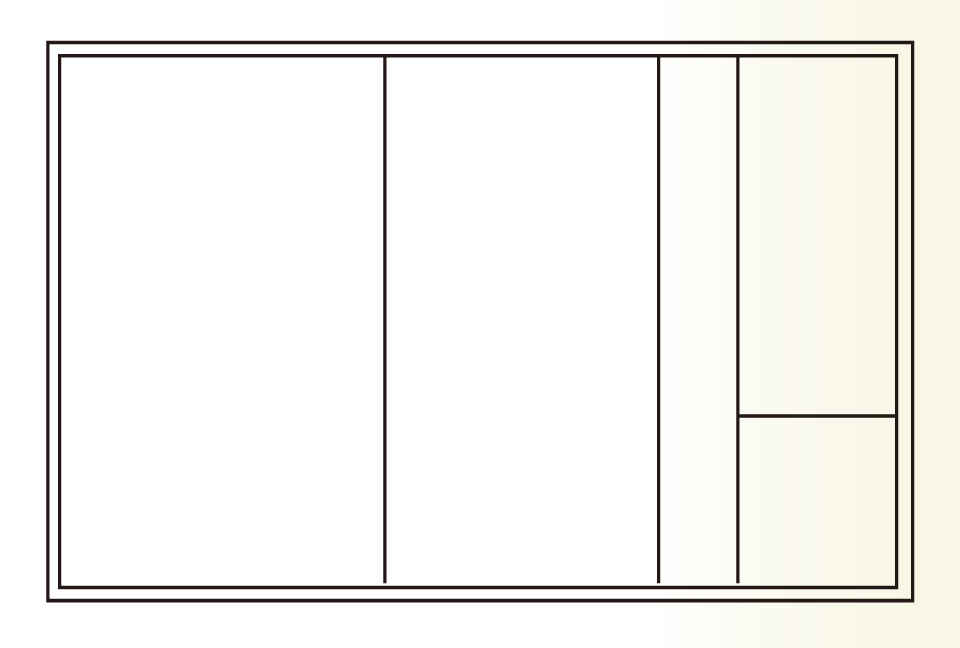 �����`�̐}�`��z�u�������F�̔w�i�f��