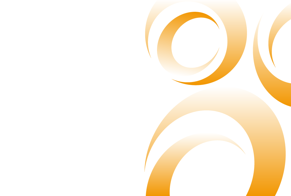 �I�����W�̉~�̊􉽊w�͗l�̔��F�̔w�i�f��