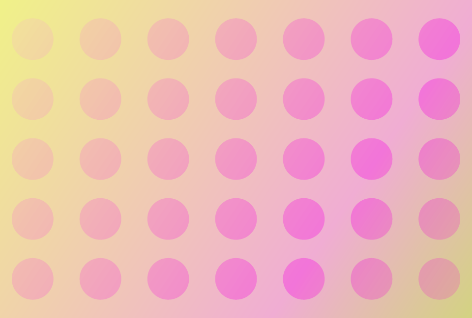 ピンクの水玉模様の黄色ピンクの背景素材