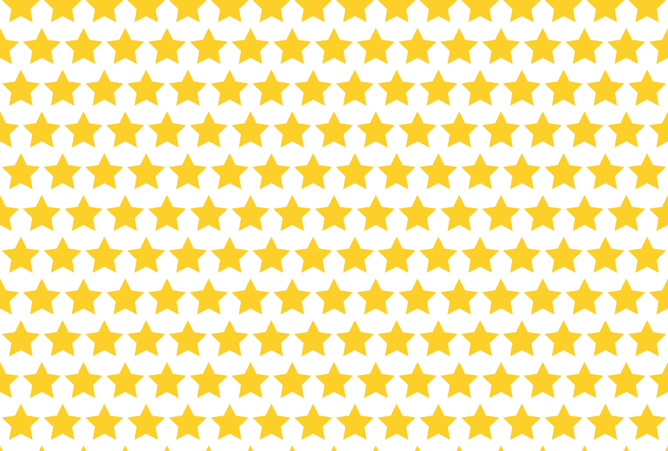 黄色の星を規則的に並べた背景素材